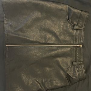 M Boutique Black Leather Skirt Size S